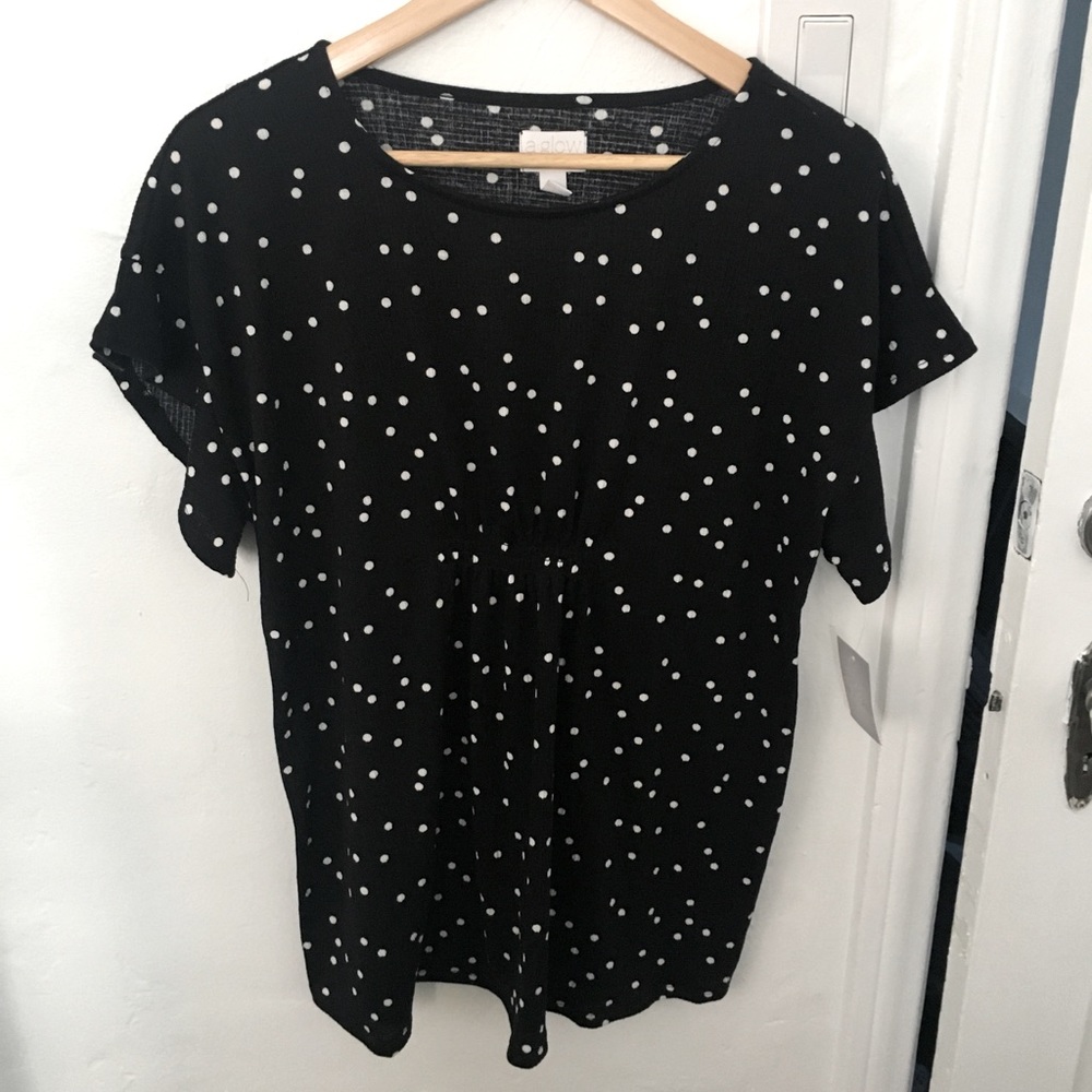 3 for $20 | a glow | polka dot maternity top